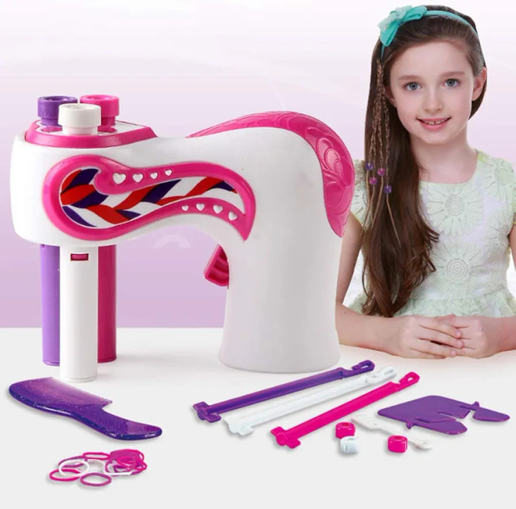 اسباب بازی ست دخترونه دستگاه بافت و نگین زن مو کد ۹۰۰