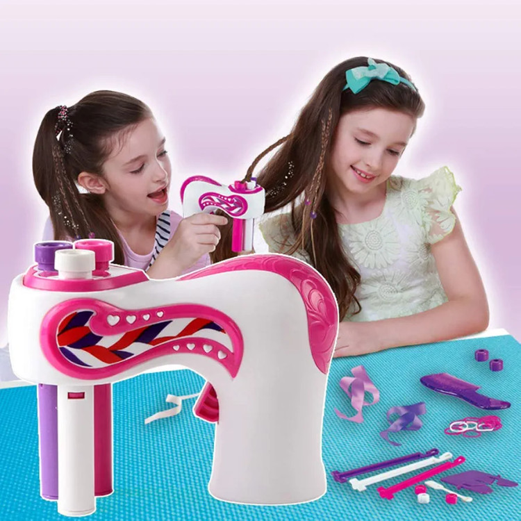 اسباب بازی ست دخترونه دستگاه بافت و نگین زن مو کد ۹۰۰