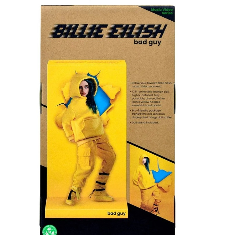 اکشن فیگور اورجینال بیلی آیلیش Billie Eilish ارتفاع 25cm برند بندای BanDai