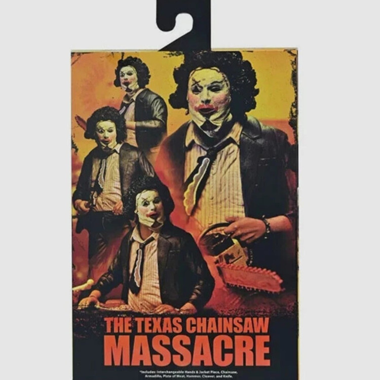 اکشن فیگور اورجینال لدرفیس صورت چرمی (( Leatherface ( (Chainsaw Texas - ارتفاع 18cm برند نکا Neca