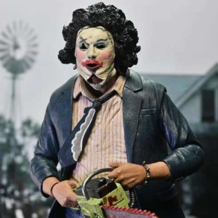 اکشن فیگور اورجینال لدرفیس صورت چرمی (( Leatherface ( (Chainsaw Texas - ارتفاع 18cm برند نکا Neca