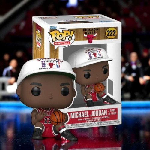 فیگور اورجینال فانکوپاپ مایکل جردن بسکتبالیست کد 222 | Michael Jordan 3 Times in a Row Basketball Funko pop