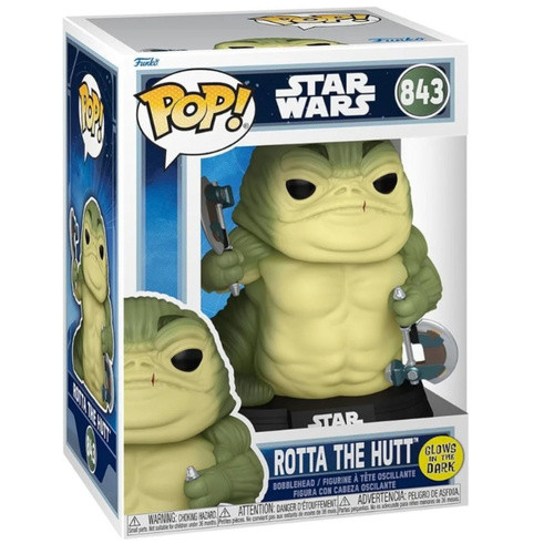 فیگور اورجینال فانکوپاپ روتا هات استار وارز کد 843 | Rotta the Hutt Star Wars Funko pop