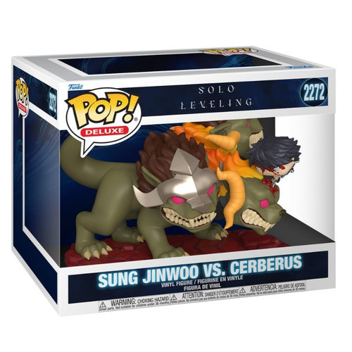 فیگور اورجینال فانکوپاپ سونگ جین وو سربروس سولو لولینگ کد 2272 | Sung Jinwoo vs Cerberus Solo Leveling Funko pop