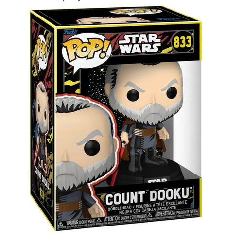 فیگور اورجینال فانکوپاپ کنت دوکو استار وارز کد 833 | Count Dooku Star Wars Funko pop