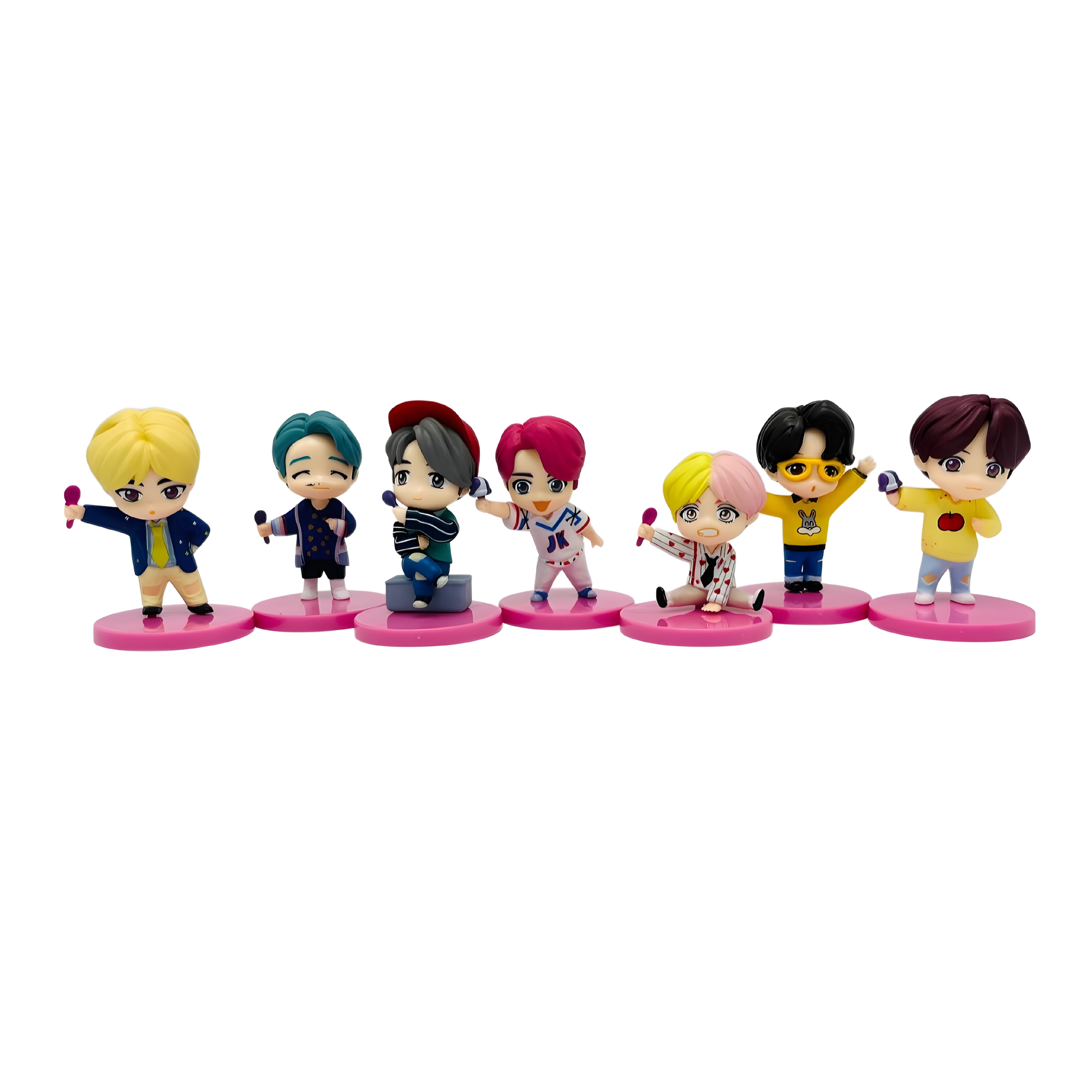 فیگور شخصیت های بی تی اس BTS پک ۷ عددی کد ۷۰۲