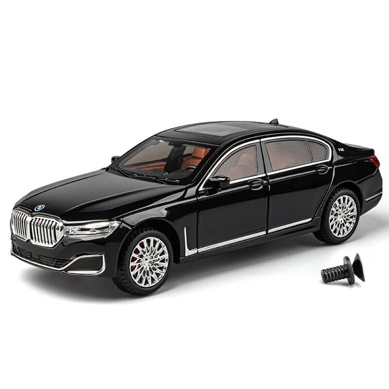 ماکت ماشین عقب کش فلزی بی ام و  BMW SERI 7 مقیاس۱/۲۴ کد CZA 151