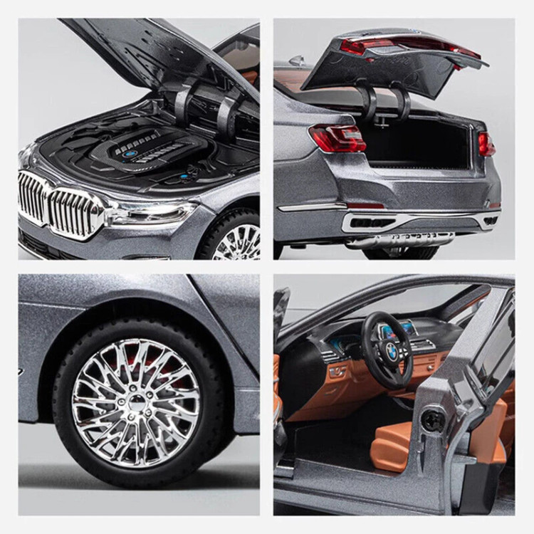 ماکت ماشین عقب کش فلزی بی ام و BMW SERI 7 مقیاس۱/۲۴ کد CZA 151