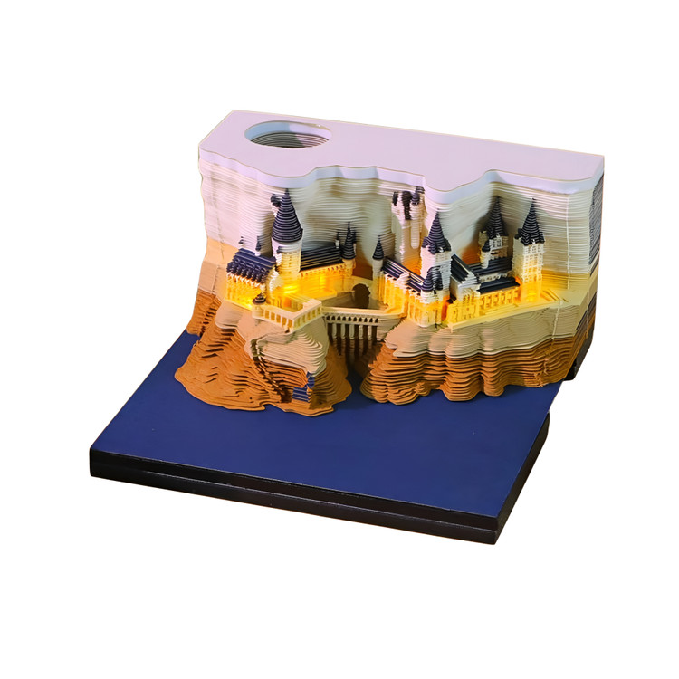 تقویم سهبعدی چراغدار طرح Magic castle اورجینال