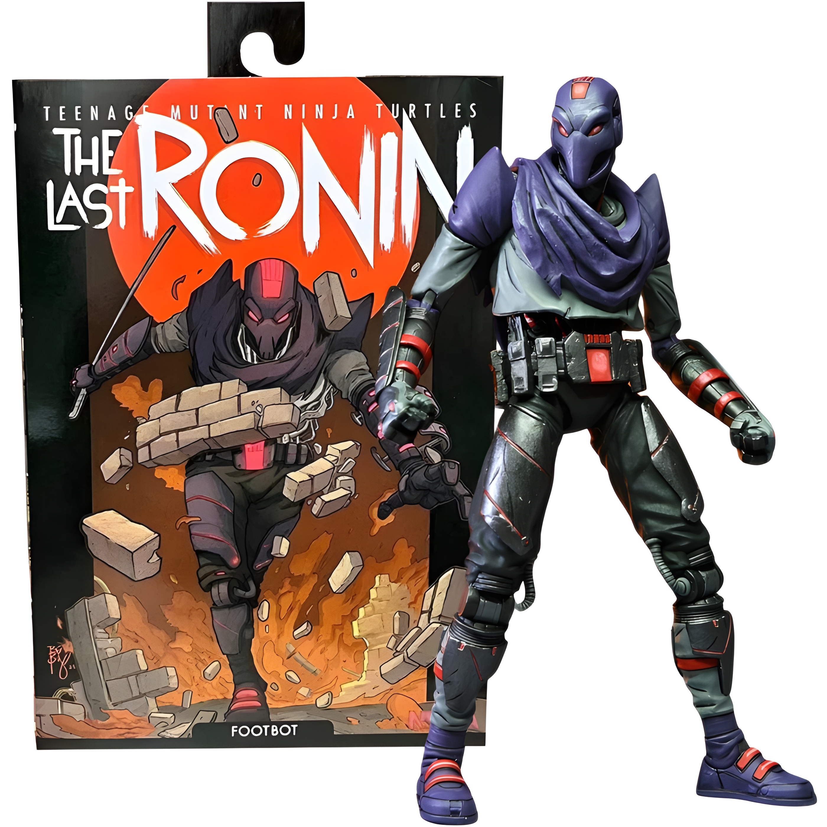 اکشن فیگور (foot bot)ninja turtles سری the last ronin ارتفاع ۱۸