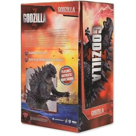 اکشن فیگور اورجینال گودزیلا ارتفاع 50cm با صدای غرش برند نکا NECA Godzilla vs king Kong action figure