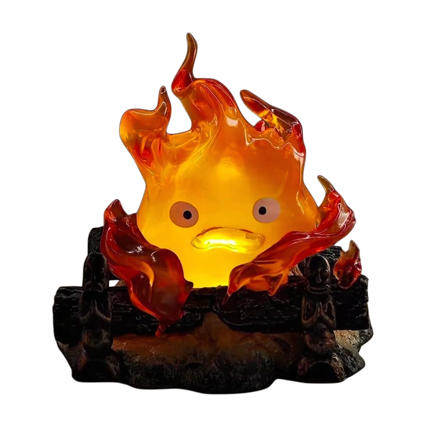 فیگور calcifer انیمه قلعه متحرک هاول چراغدار ارتفاع ۱۲ سانت