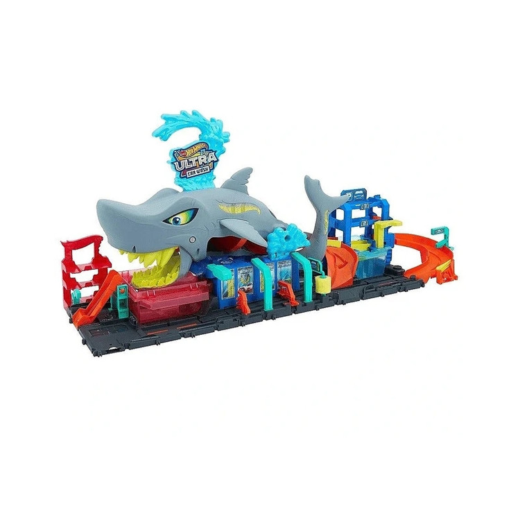 پیست هات ویلز : city station de lavage requin coffret voiture color reveal