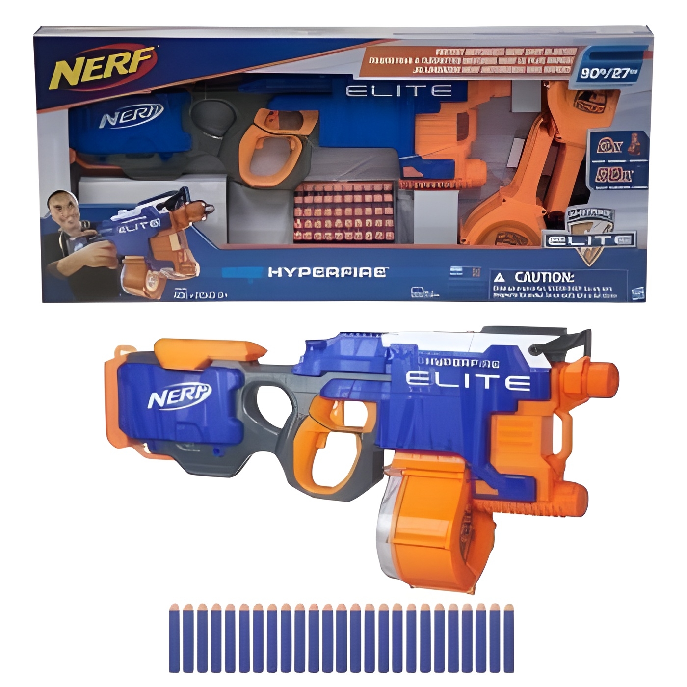 اسلحه تیرابری برند Hasbro(NERF) سری Elite سری surgefire مدل hyperfire
