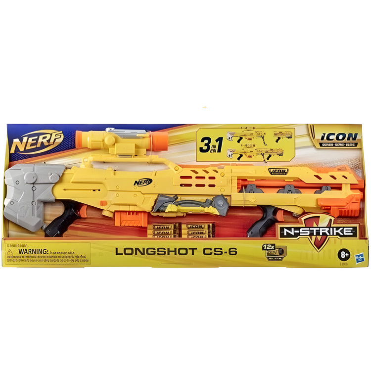 اسلحه تیرابری برند Hasbro(NERF) سری alpha strike مدل longshot cs-6