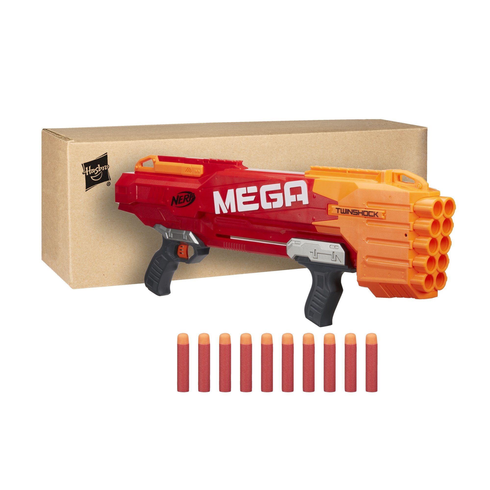 اسلحه تیرابری برند Hasbro(NERF) سری mega مدل twinshock