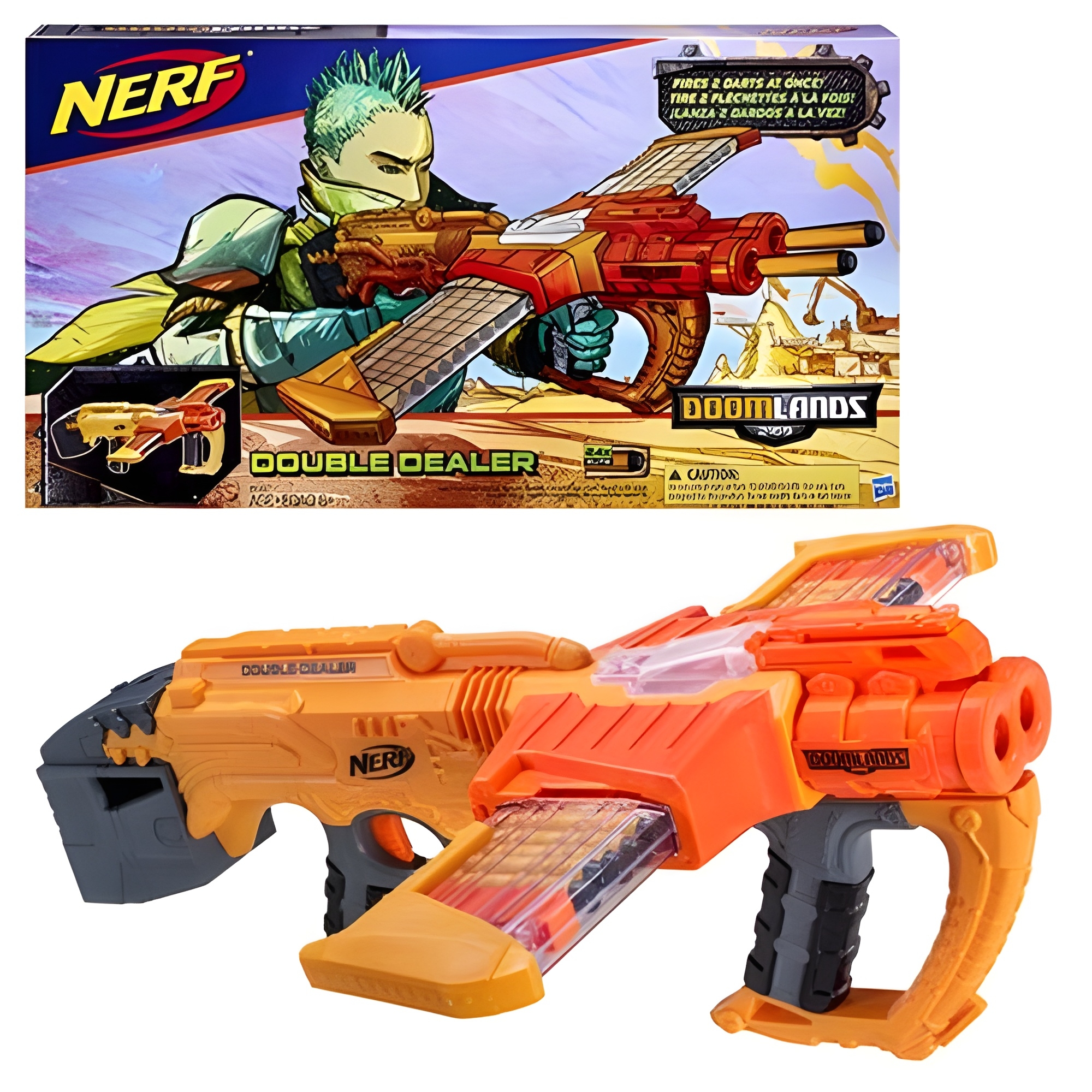 اسلحه تیرابری برند Hasbro(NERF) سری doom lands مدل double dealer