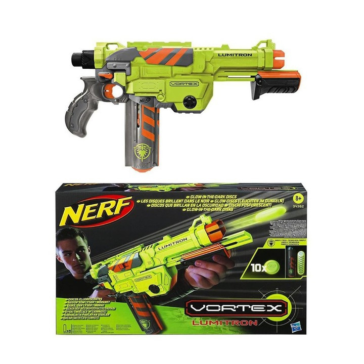 اسلحه دیسک برند Hasbro(NERF) سری vortex مدل lumitron
