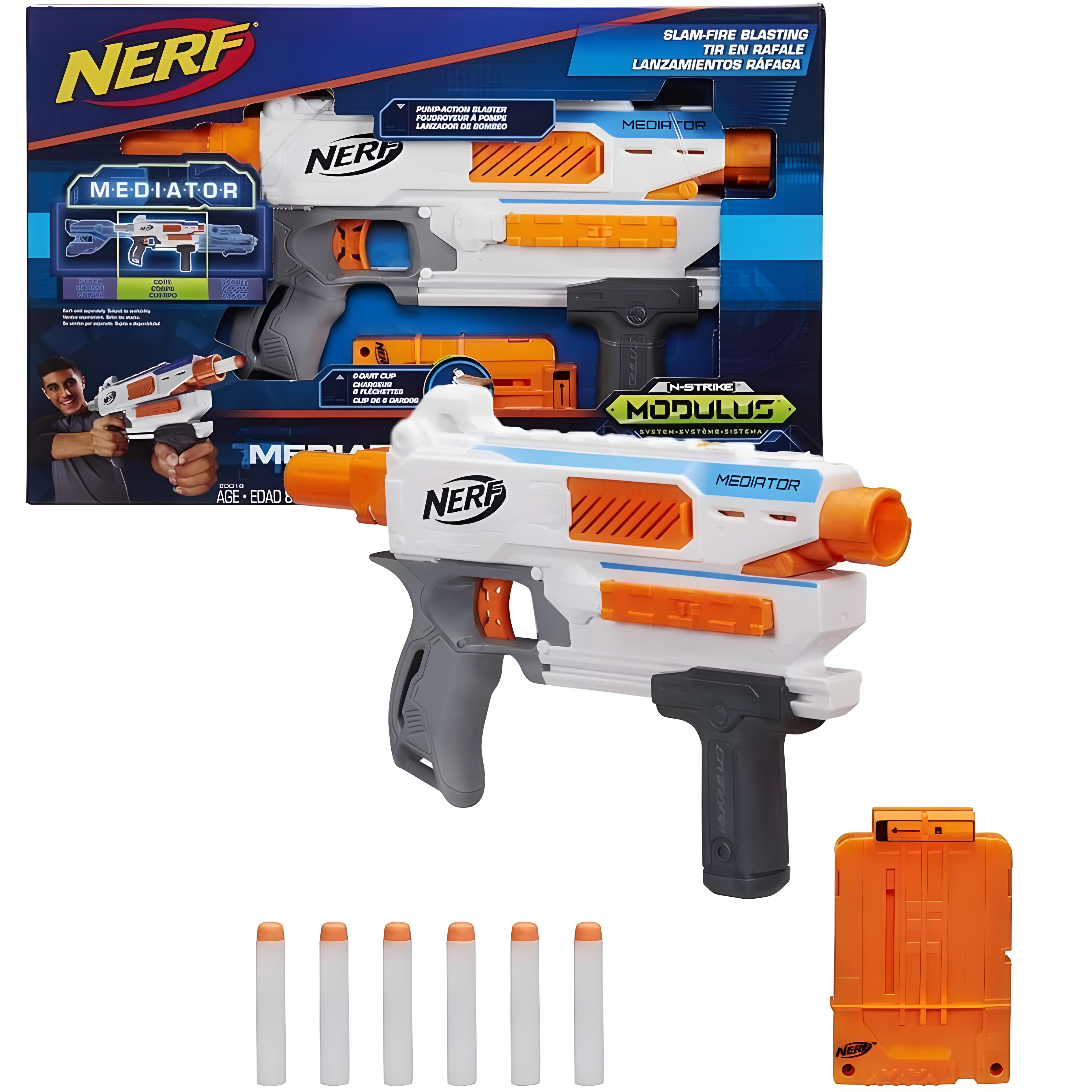 اسلحه تیرابری برند Hasbro(NERF) سری modulus مدل mediator