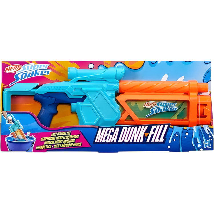 اسلحه آبپاش برند hasbro(NERF) سری super soaker مدل mega dunk-fill