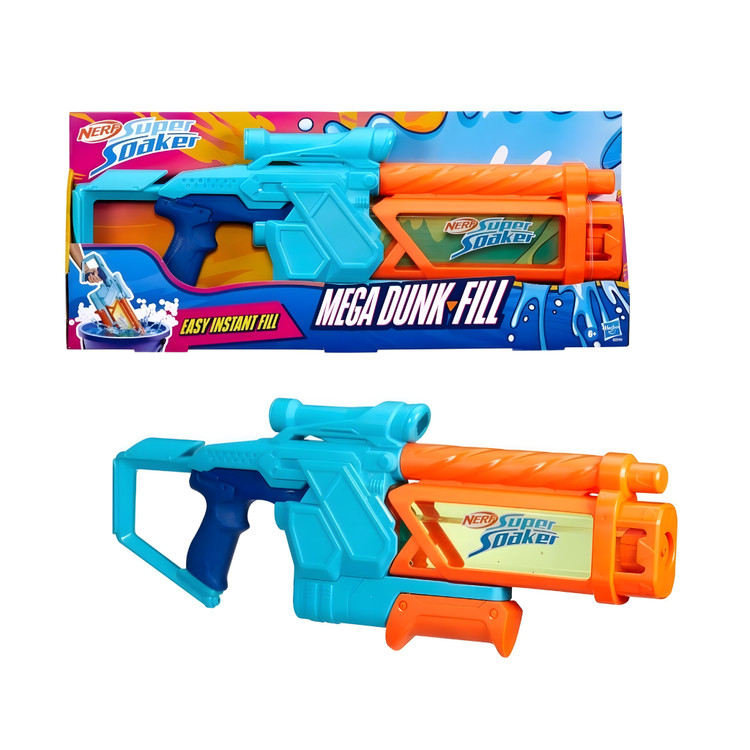 اسلحه آبپاش برند hasbro(NERF) سری super soaker مدل mega dunk-fill