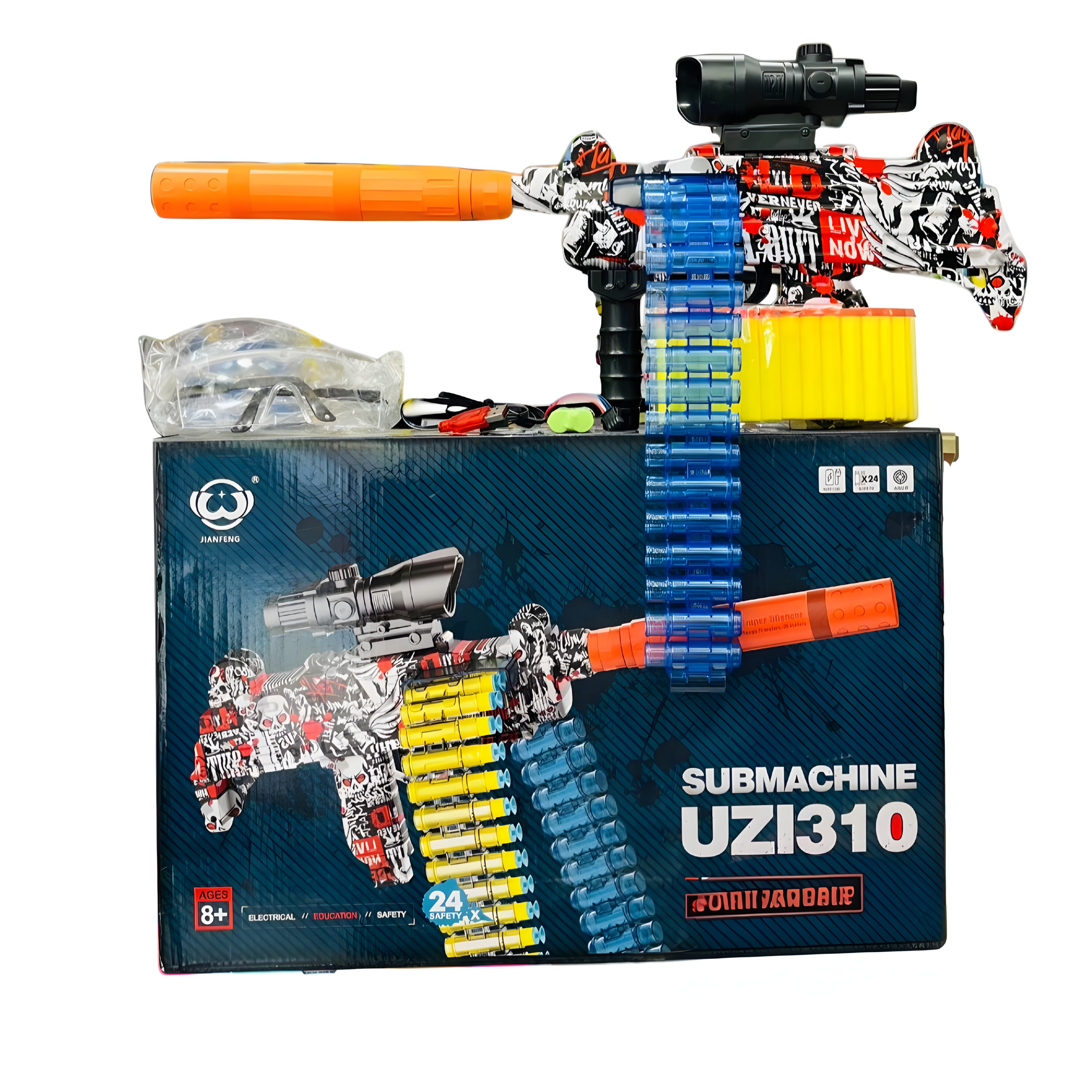 تفنگ تیرابری رگباری Uzi کد ۷۸