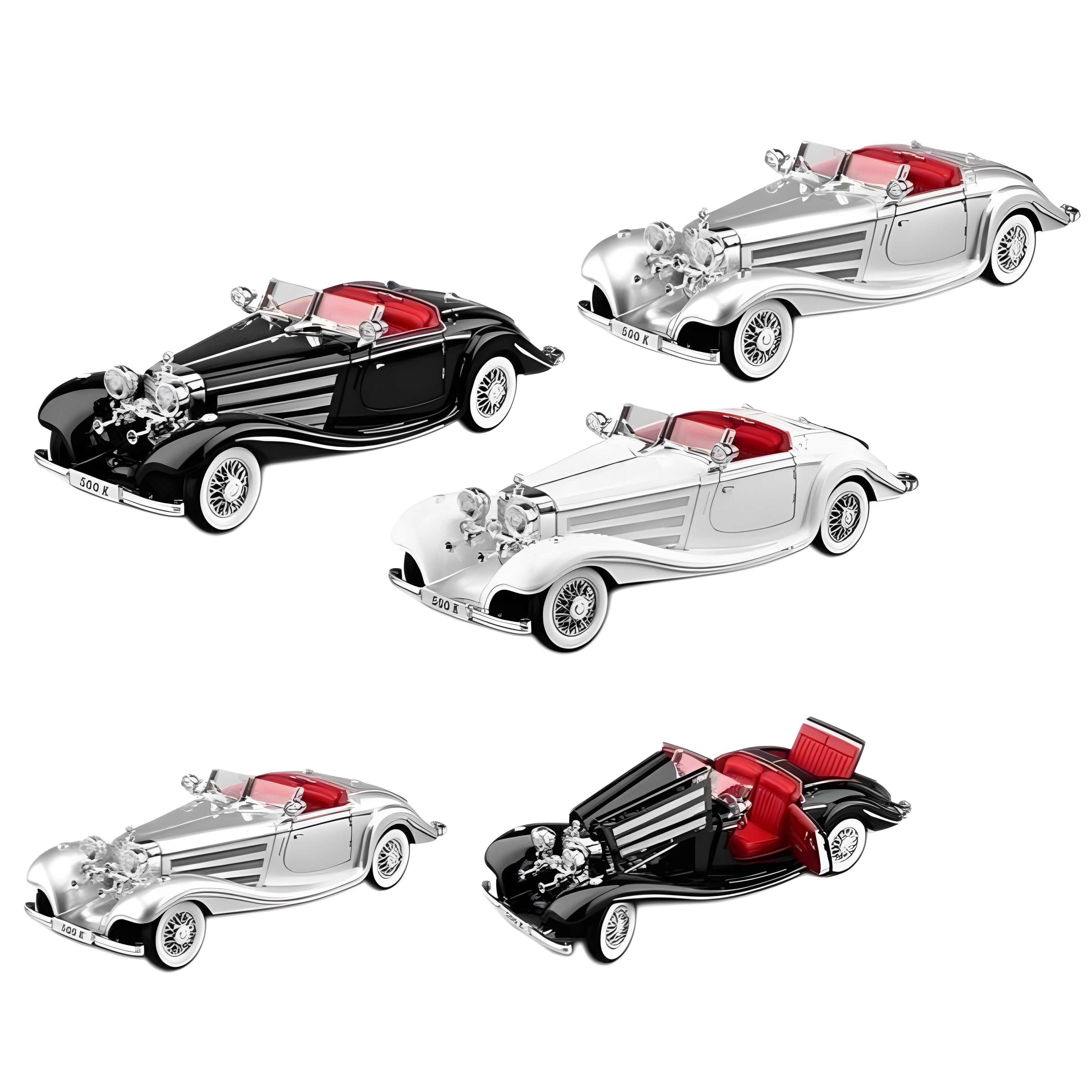 ماشین عقبکش بنز K500 مقیاس 1:18 کد CZ1805A
