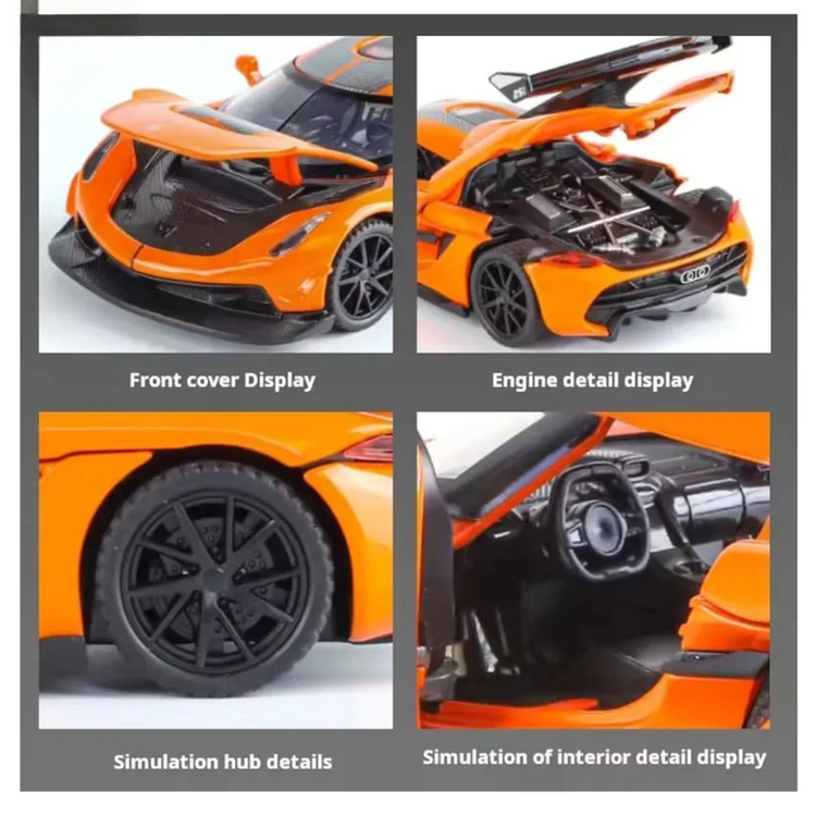 ماکت ماشین عقبکش فلزی Koenigsegg JESKO کد CZ163A