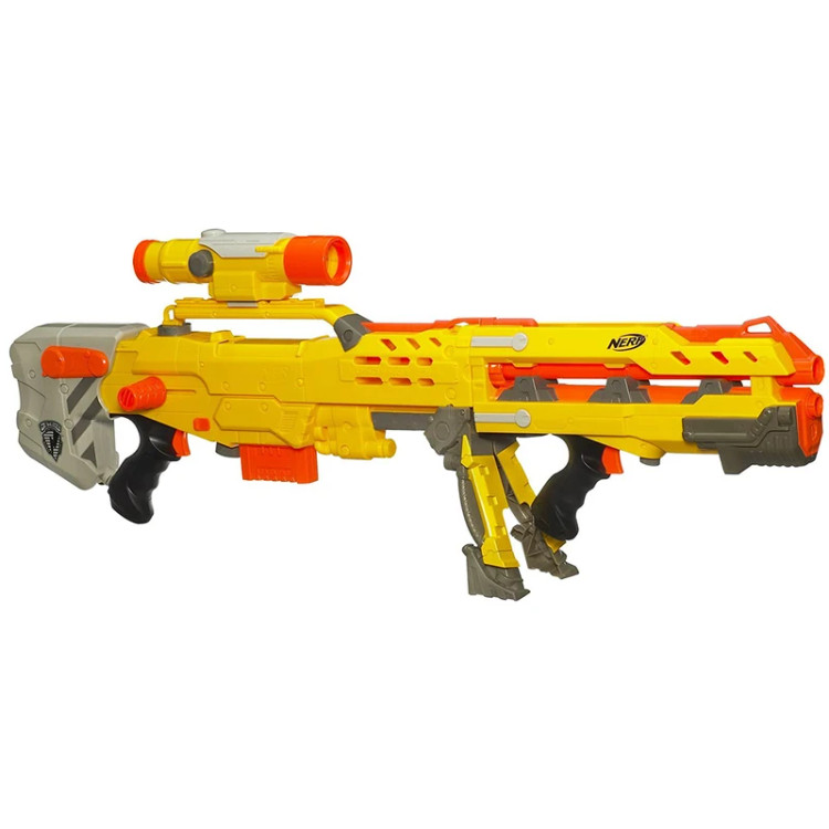 تفنگ تیر ابری سایز بزرگ برند Nerf تبدیل به دو تفنگ مجزا کد 105884