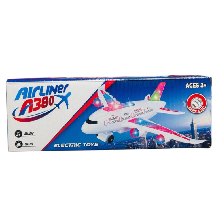 اسباب بازی هواپیما موزیکال باتری خور کد LM2-1