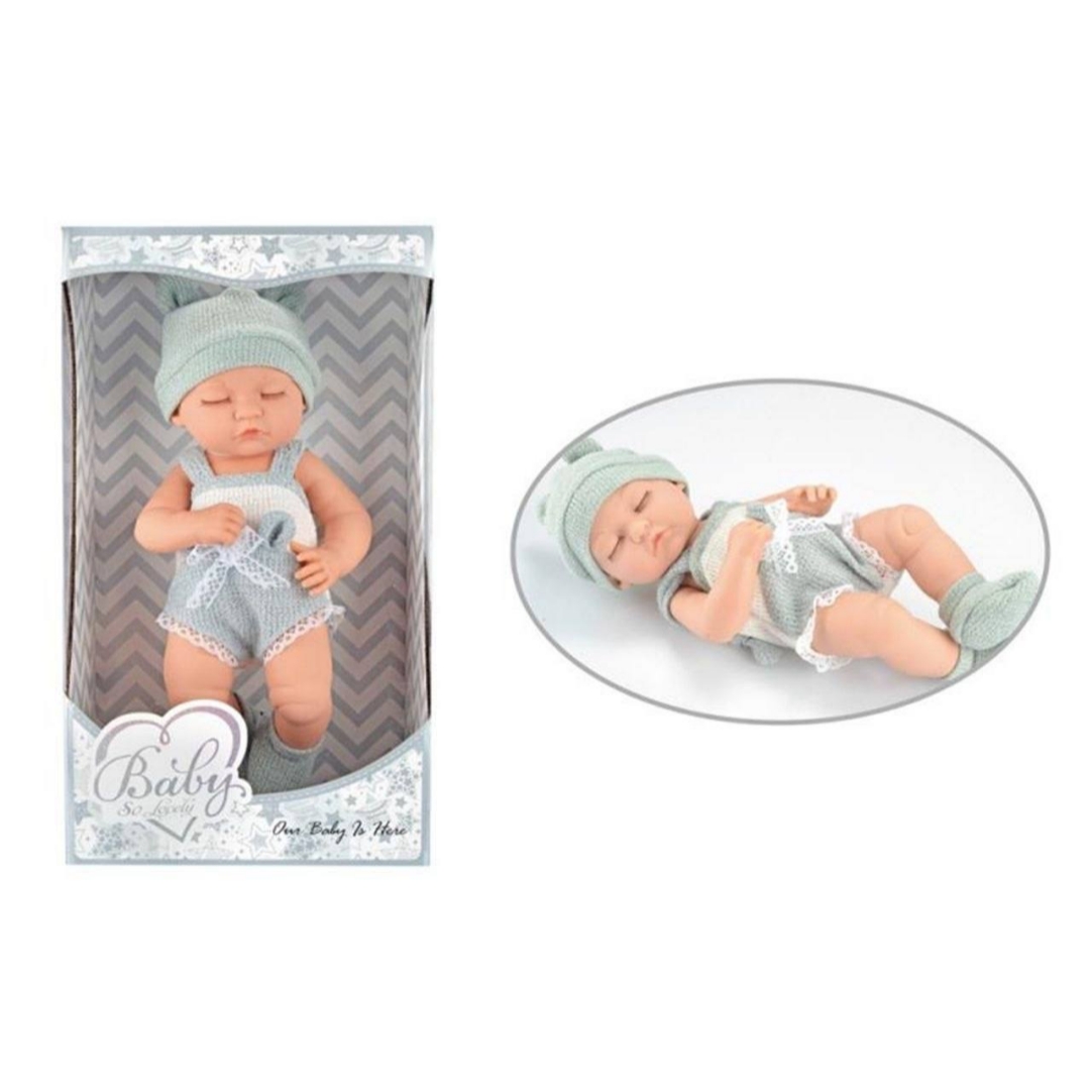 عروسک نوزاد اورجینال خوابیده بدن گوشتی سایز ۳۰ cm کد 210-1