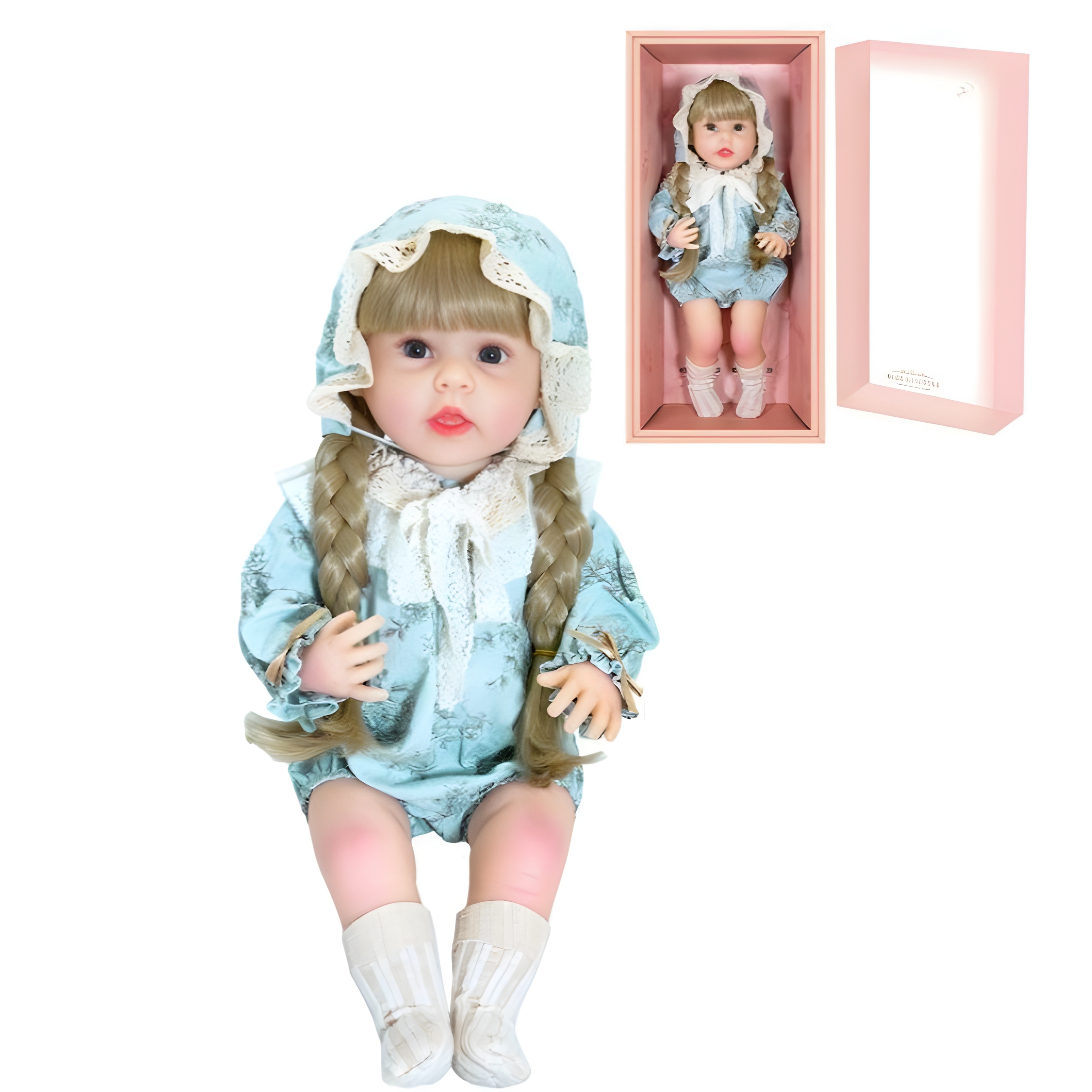 عروسک سیلیکونی بیبی baby ارتفاع ۵۵ cm کد 8801/4