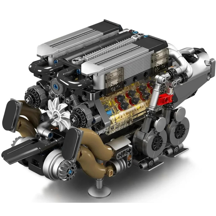 لگو ساختنی موتور engine v8 برند مولدکینگ 955 قطعه کد 10131