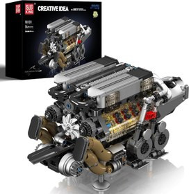 لگو ساختنی موتور engine v8 برند مولدکینگ 955 قطعه کد 10131