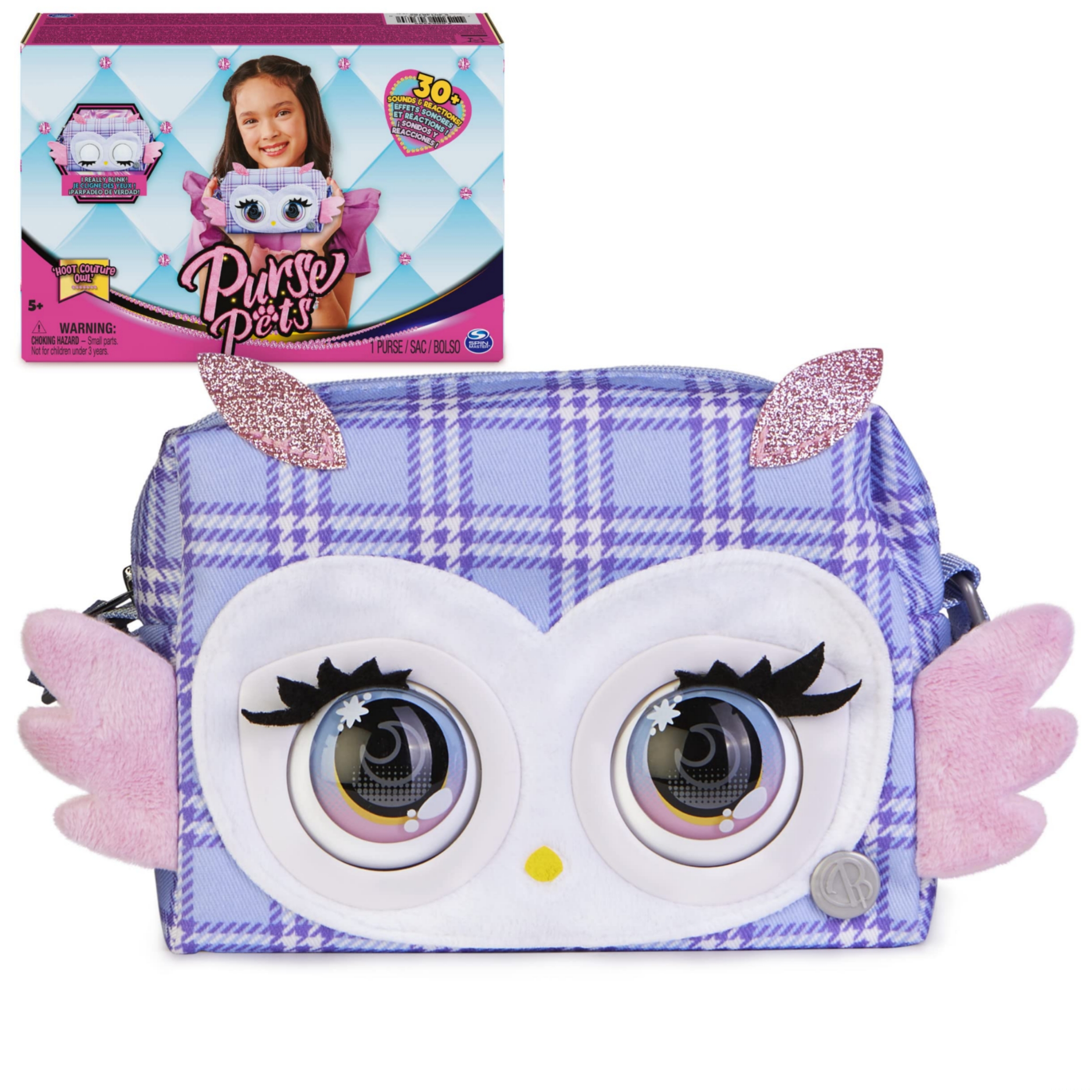 کیف جغد جادویی purple pets