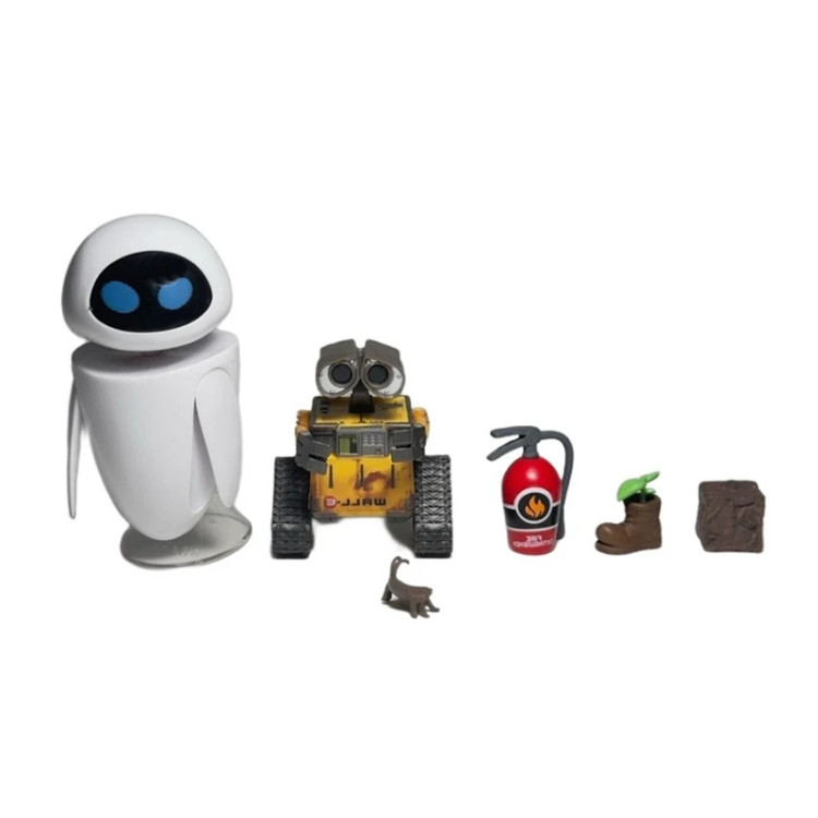 اکشن فیگور مدل والای و ایو wall-e and eve مجموعه ۶ عددی