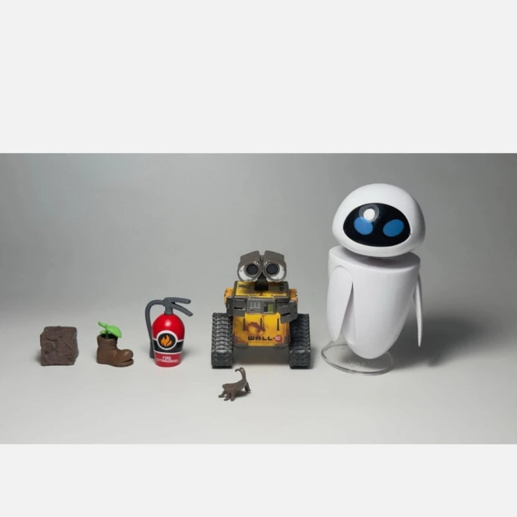اکشن فیگور مدل والای و ایو wall-e and eve مجموعه ۶ عددی