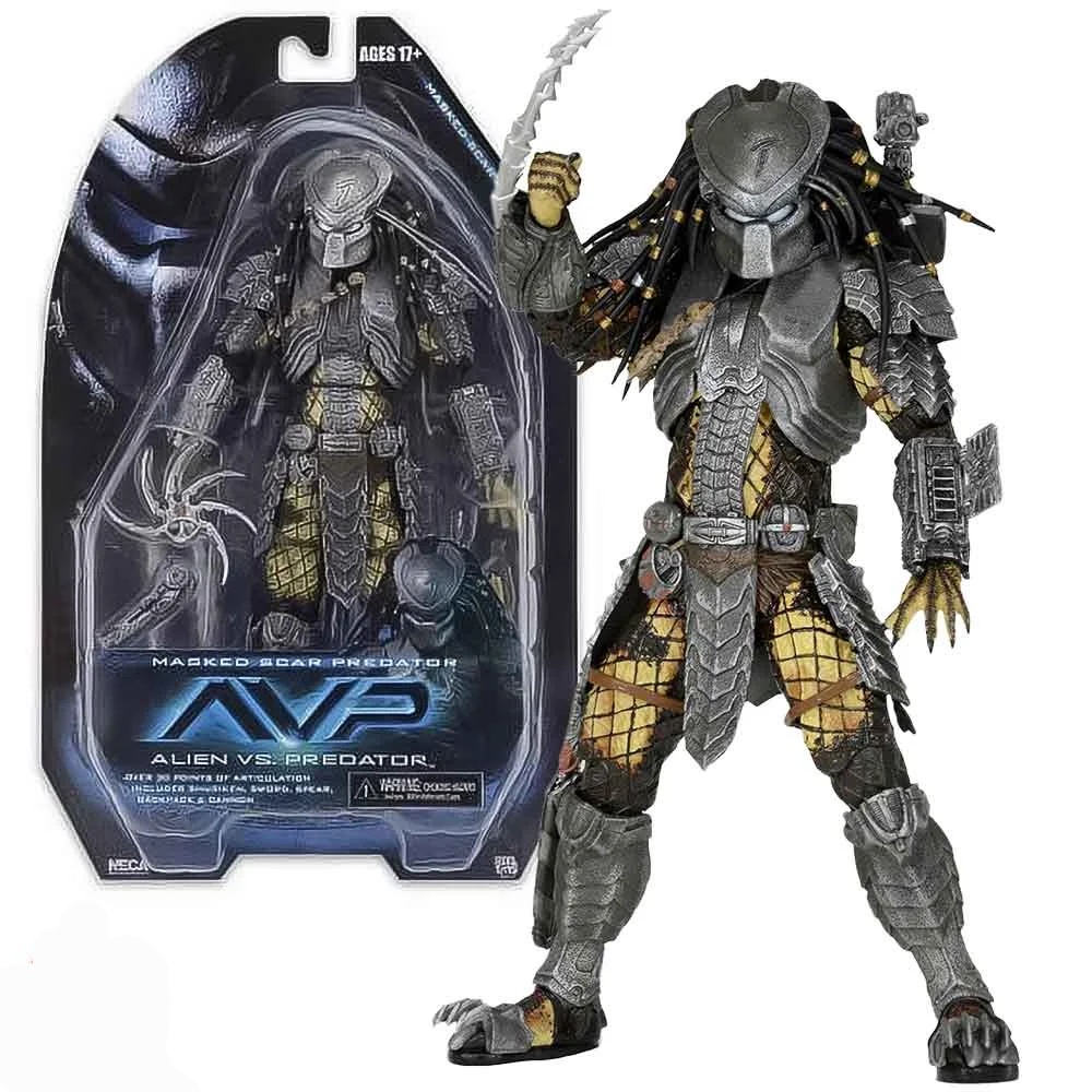 اکشن فیگور پریدیتور غارتگر Masked Scar Predator برند نکا سه مدل اورجینال