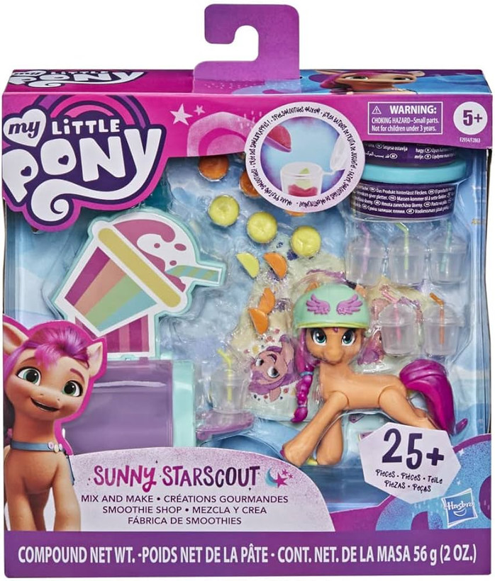عروسک مای لیتل پونی Crystal Adventure همراه با 20 سورپرایز مدل Sunny Starscout اورجینال
