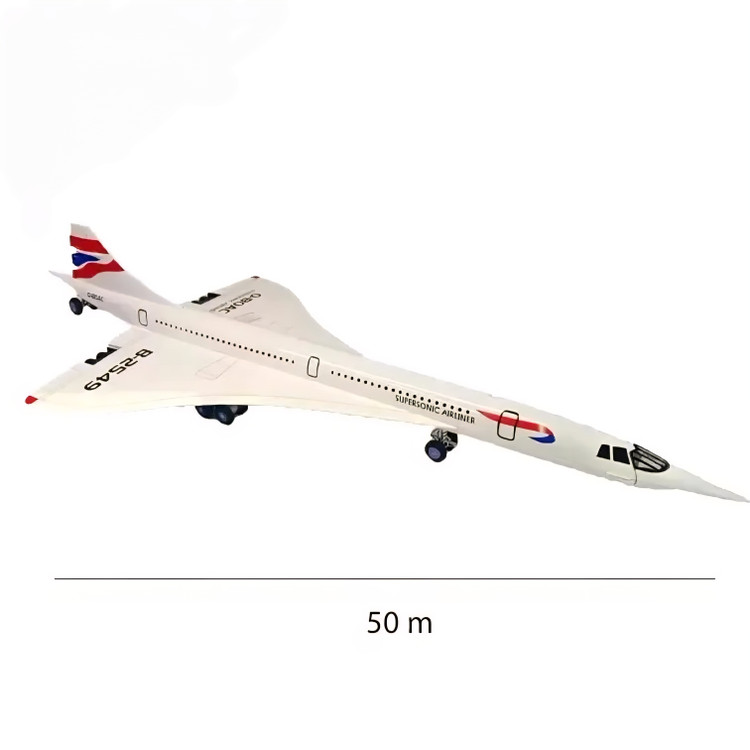 ماکت هوایپما British airways جعبهدار فلزی اسکیل ۱/۲۰۰