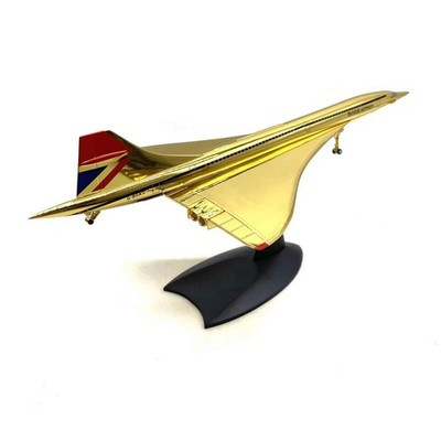 ماکت هوایپما (Gold plated)Concorde جعبهدار فلزی اسکیل ۱/۲۰۰