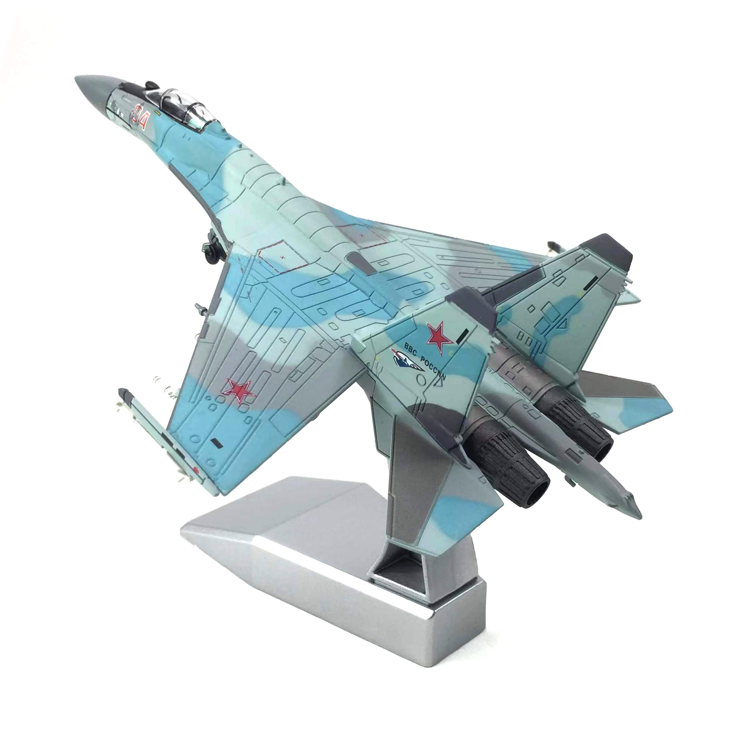 ماکت هواپیما (blue)Su 35 جعبه‌دار و فلزی اسکیل ۱/۱۰۰