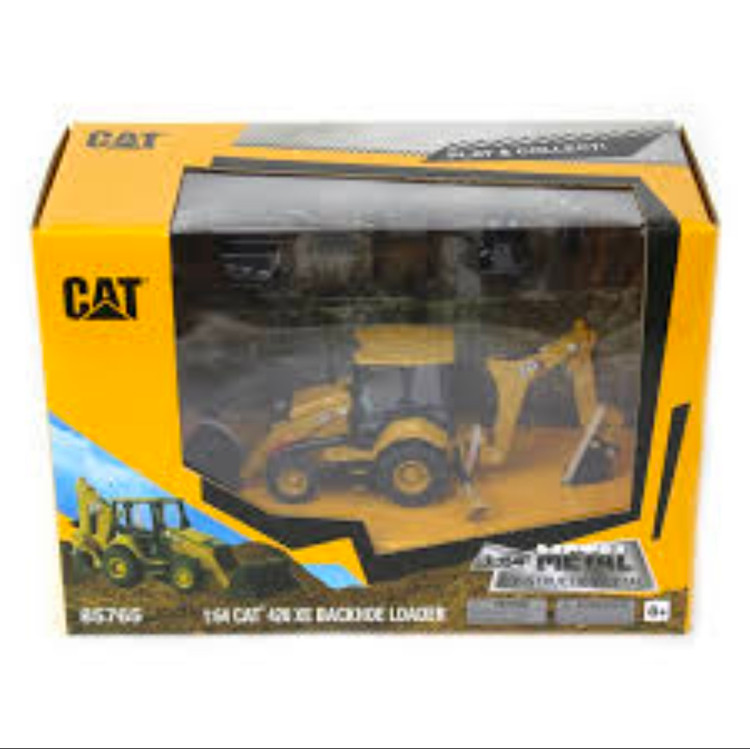 ماکت بیل مکانیکی لودر با ۴ ابزار کاری فلزی اورجینال برند cat مقیاس ۱:۵۰