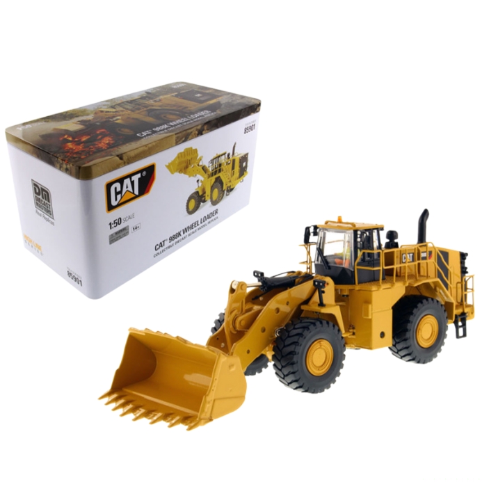ماکت لودر چرخ‌دار 988H فلزی اورجینال برند cat مقیاس ۱:۶۴ کد 84654