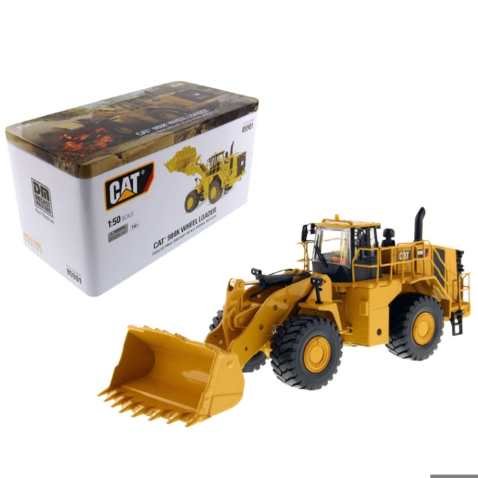 ماکت لودر چرخدار 988H فلزی اورجینال برند cat مقیاس ۱:۶۴ کد 84654