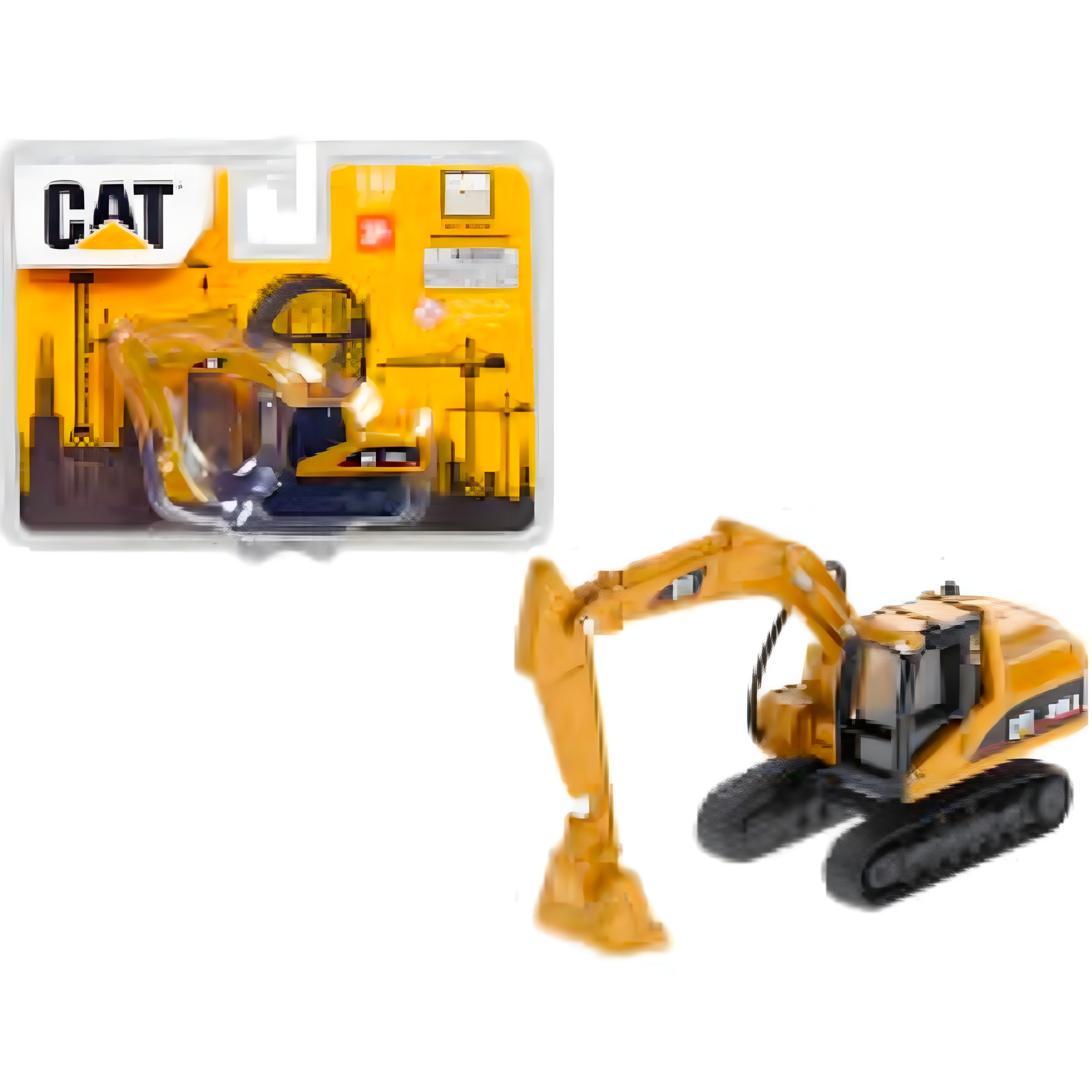 ماکت بیل هیدرولیکی 320FL فلزی اورجینال برند cat مقیاس ۱:۶۴ کد 84644cs