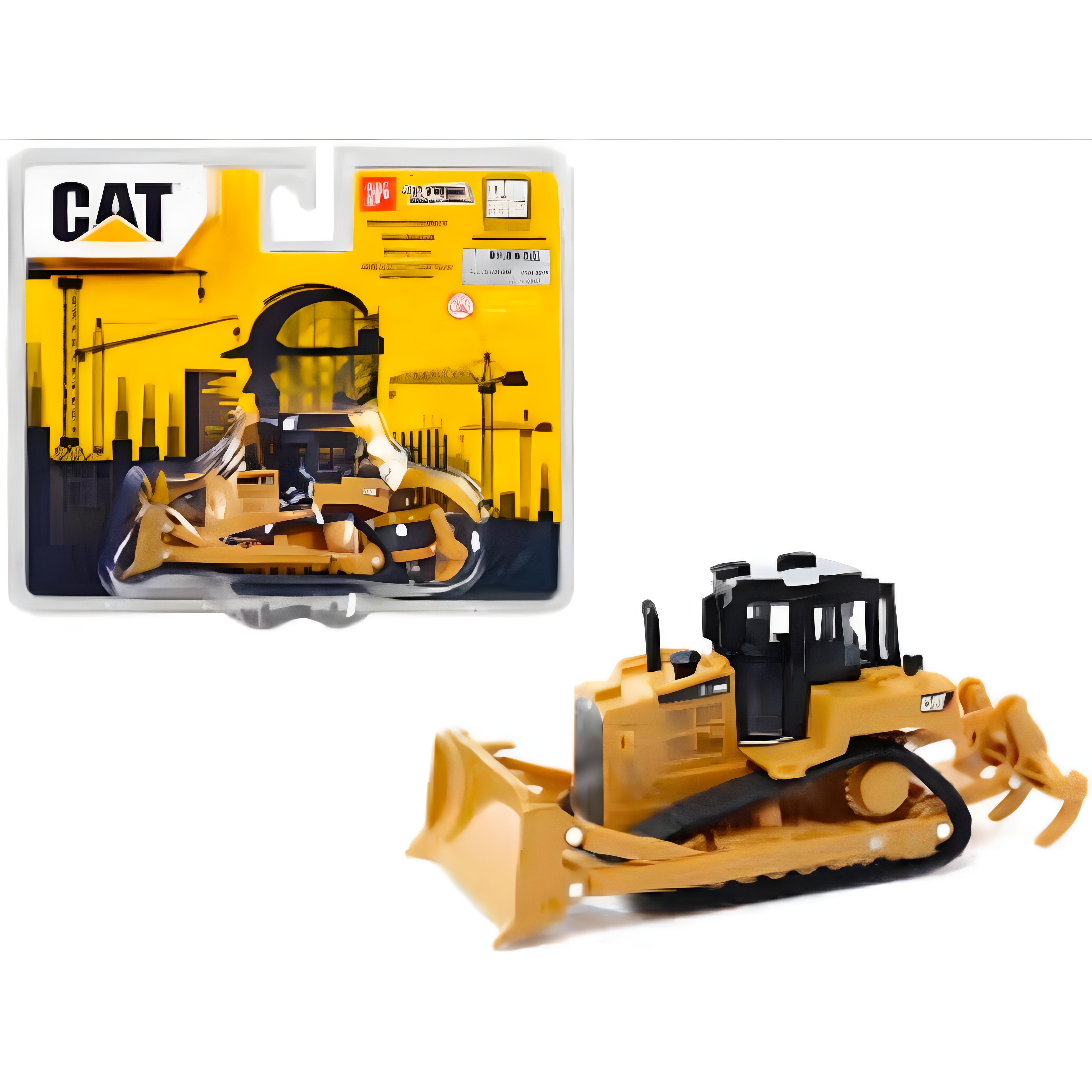 ماکت تراکتور D6R فلزی اورجینال برند cat مقیاس ۱:۶۴ کد ۸۴۶۴۵cs