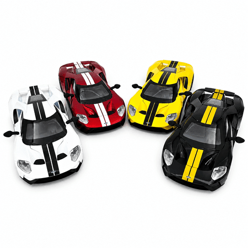 ماکت ماشین فلزی مدل Ford GT موزیکال چراغ‌دار باکس مقیاس ۱:۲۴ کد CZ219A