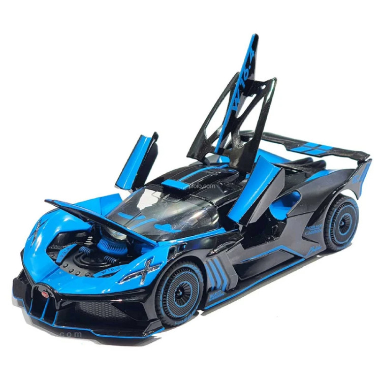ماکت ماشین فلزی مدل Bugatti Bolide موزیکال چراغدار دودزا مقیاس ۱:۲۴ کد CZ149AD