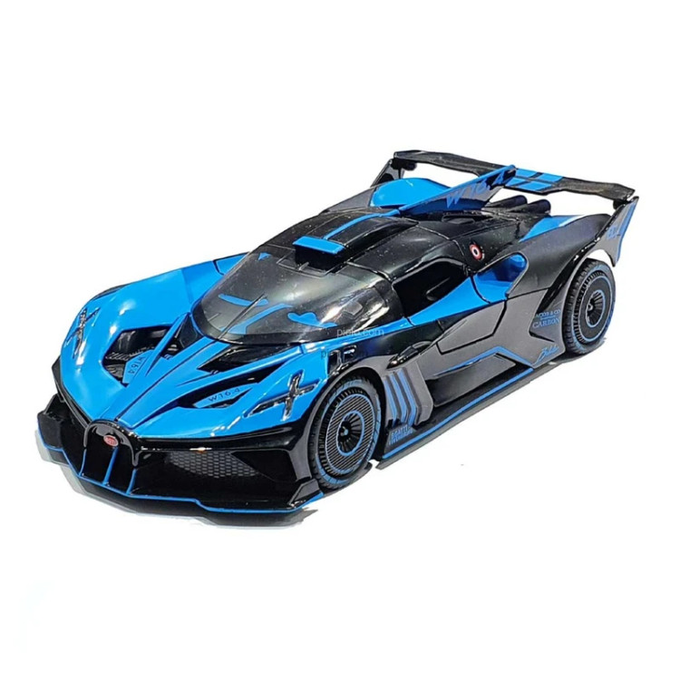 ماکت ماشین فلزی مدل Bugatti Bolide موزیکال چراغدار دودزا مقیاس ۱:۲۴ کد CZ149AD